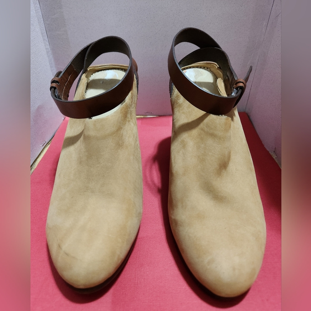 RAG & BONE - Womens, Suede/Leather ankle strap Booties- Size 9½